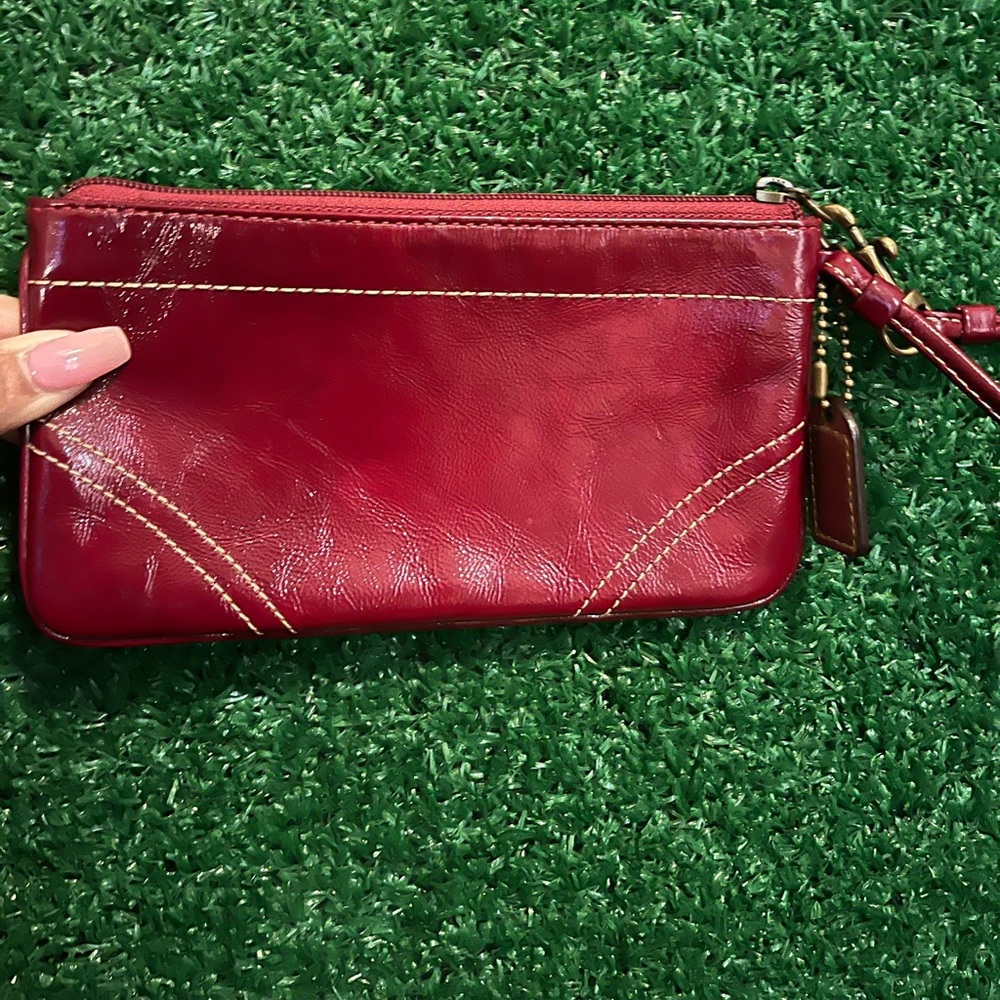 Coach Vintage Patent Leather Wristlet - Picture 5 of 5
